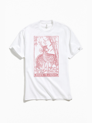 Deer Sketch Made In Japan Tee