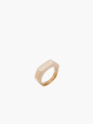 Charlotte Cauwe Studio Brass Slim Hex Ring