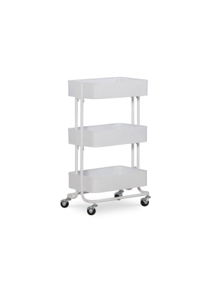 Three Tier Cart White - Linon