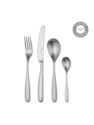 Stanton Satin Cutlery Set, 24 Piece For 6 People