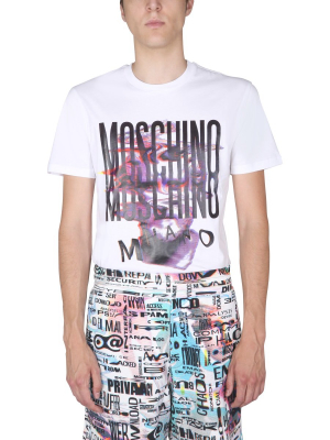 Moschino Graphic Printed Crewneck T-shirt