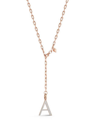 Woolf 18k Rose Gold And Diamond Initial And Number Charms