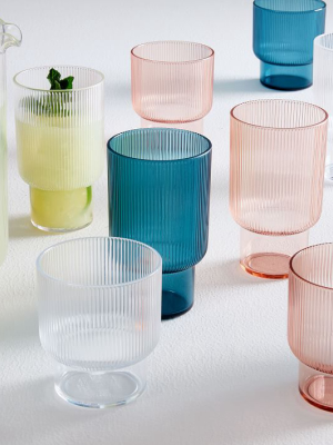 Fluted Acrylic Glassware