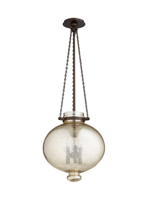 Cydney 3 Light Pendant In Oiled Bronze