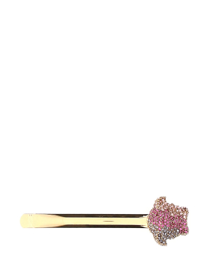 Versace La Medusa Embellished Hairclip