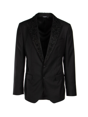 Dolce & Gabbana Appliqué Detailed Single Breasted Blazer