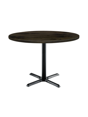 36" Urban Loft Round Top Breakroom Table X Base Standard Height - Kfi