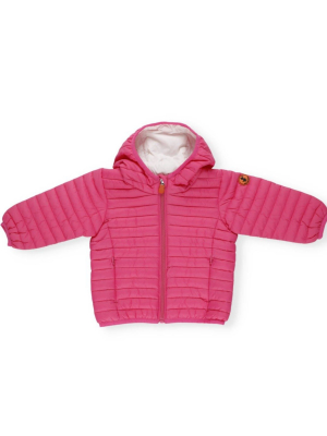 Save The Duck Kids Logo Patch Hooded Jacket