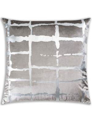 Oslo Velvet Pillow, Grey