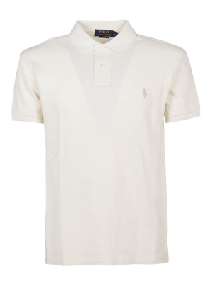 Polo Ralph Lauren Logo Embroidered Slim-fit Polo Shirt