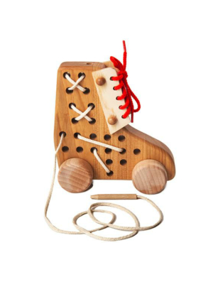 Bajo Wooden Natural Lacing Rollerskate