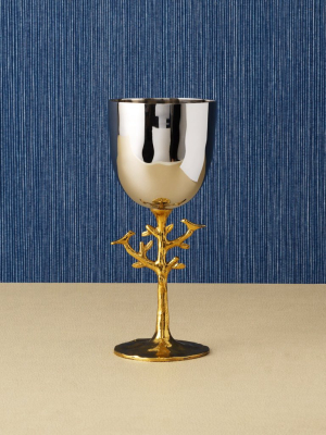 Tree Of Life Gold Kiddush Cup