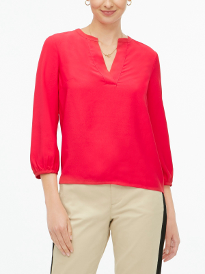 V-neck Crepe Top