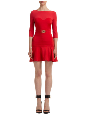 Elisabetta Franchi Short-sleeved Mini Dress