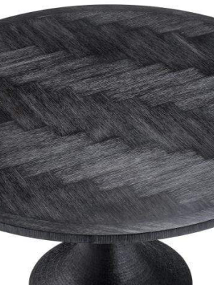 Eichholtz Melchior Round Dining Table - Black