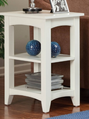 Shaker Cottage Wood 2 Shelf End Table - Alaterre Furniture