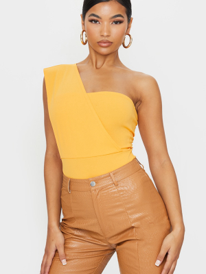 Tangerine One Shoulder Bodysuit