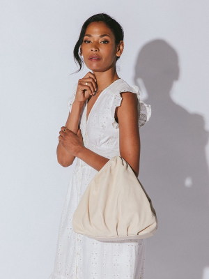 Nia Handbag | Cream Leather
