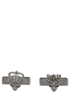 Alexander Mcqueen Skull Logo Cufflinks