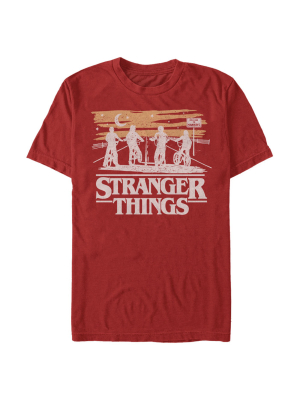 Men's Stranger Things Starry Bike Ride T-shirt