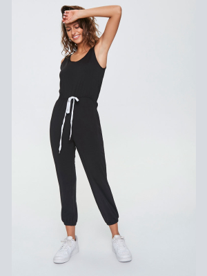 Drawstring Tank Jogger Jumpsuit