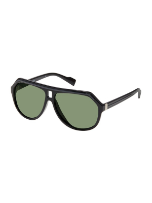 Ben Polarized Eco-green Sunglasses - Black