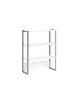 Office By Kathy Ireland Method Bookcase Hutch, White Ki70206