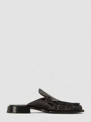 Jil Sander Square Toe Loafer Mules