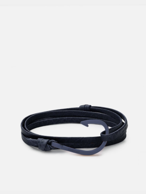 Hook Leather, Navy Blue