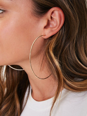 Etched Hoop Earrings