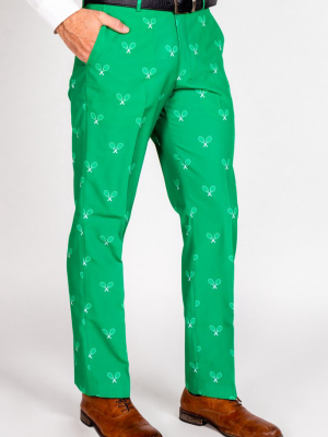 The Double Team | Solid Green Suit Pants