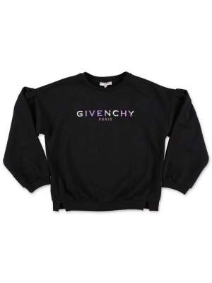 Givenchy Kids Logo Printed Puff-sleeve Sweatshirt