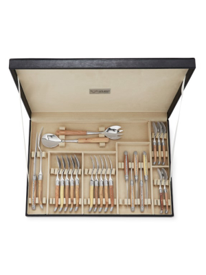 Laguiole 28-piece Flatware Set, Wood