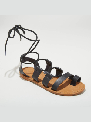 Women's Paige Lace Up Gladiator Sandals - Universal Thread™