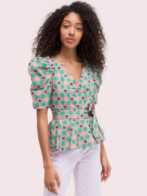 Gingham Spade Blouse