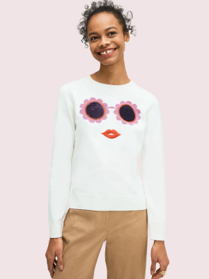 Sequin Sunnies Sweater