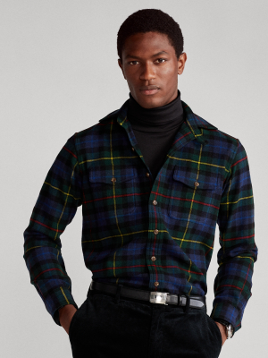 Classic Fit Plaid Wool Twill Workshirt