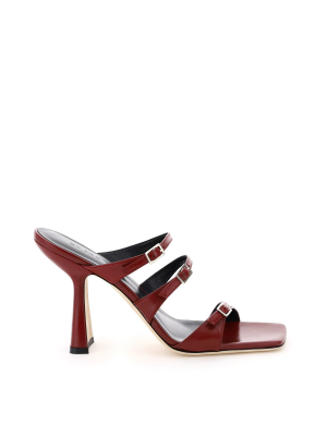 By Far Malene Buckle Strap Mules