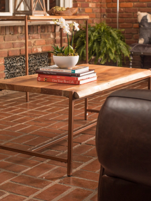 Live Edge Coffee Table Natural - Stylecraft