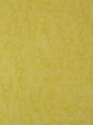 Solid Textured Wallpaper In Pale Yellow From The Van Gogh Collection By Burke Decor