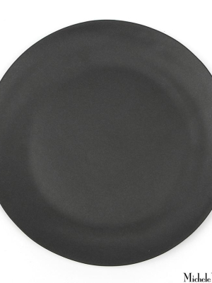 Matte Porcelain Dinner Plate Black Set Of 4