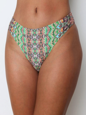 Fauna Recycled Ruched Hipster Bikini Bottom