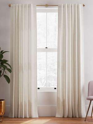 Cotton Canvas Bomu Curtains (set Of 2) - Stone Gray