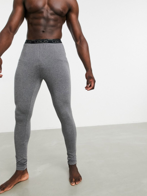 Asos Design Lounge Meggings In Charcoal