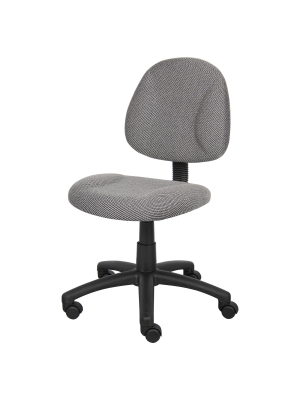 Deluxe Posture Chair Gray - Boss Office Products