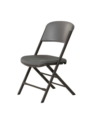 4pk Padded Commercial Grade Folding Chair Gray - Lifetime