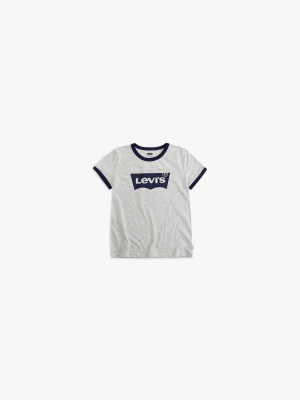 Big Girls S-xl Levi’s® Retro Ringer Tee Shirt