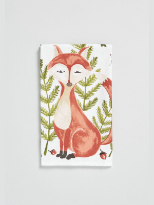 Flora And Foxy Fauna Tea Towel