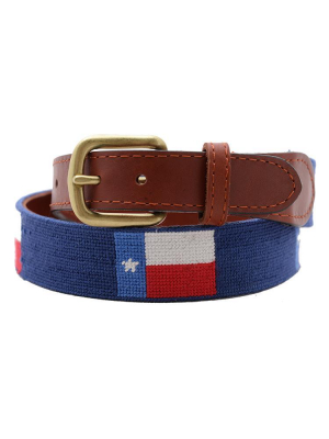 Smathers And Branson Men's Texas State Flag Belt