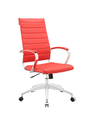 Office Chair Modway Absolutely Red